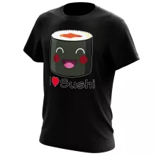 T-shirt « I Love Sushi ! » – Parodie Japon Culture
