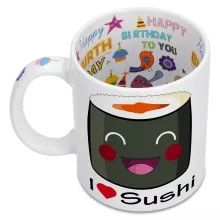 Mug « I Love Sushi ! » – Parodie Japon Culture