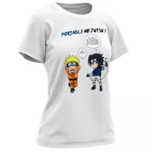 T-shirt Femme « Portable No Jutsu ! » – Parodie Naruto