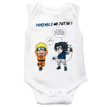 Body bébé « Portable No Jutsu ! » – Parodie Naruto