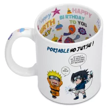 Mug « Portable No Jutsu ! » – Parodie Naruto