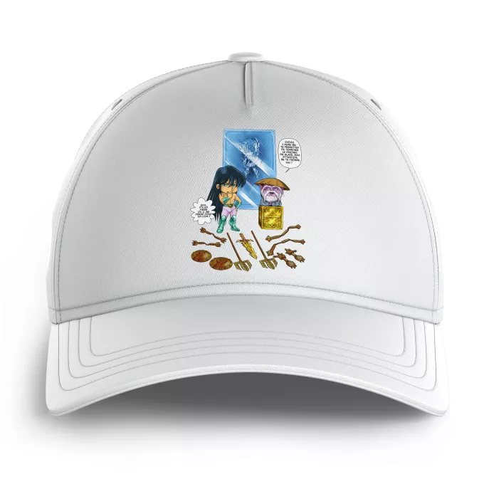 Casquettes Enfants Parodie Saint Seiya Un choix très difficile... - Shiryu du Dragon, Dohko chevalier d'or de la Balance