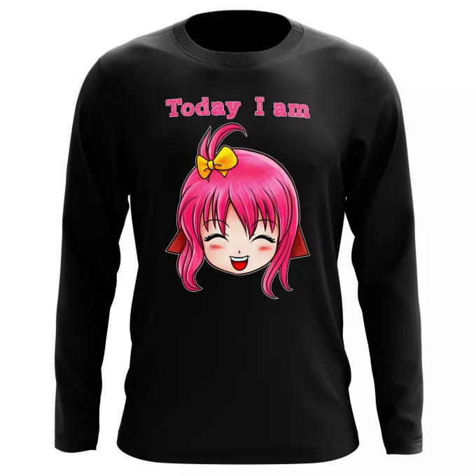 Lange Mouwen T-Shirts Parodie Today I am