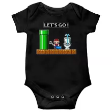 Korte mouwen Babyromper Videospelletje Parodieën