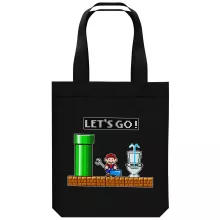 Organic Cotton Tote Bag Video Games Parodies