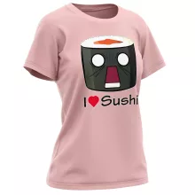T-shirt Femme « I Love Sushi ! NOOOO !! » – Parodie Japon Culture