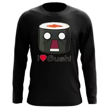 T-Shirt à manches longues « I Love Sushi ! NOOOO !! » – Parodie Japon Culture