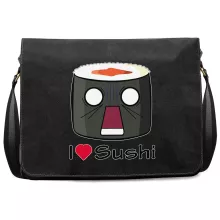 Sac à bandoulière « I Love Sushi ! NOOOO !! » – Parodie Japon Culture