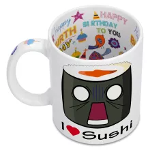 Mug « I Love Sushi ! NOOOO !! » – Parodie Japon Culture