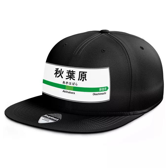 Casquette Rap Snapback Parodie Japon Gares Gare de Akihabara !