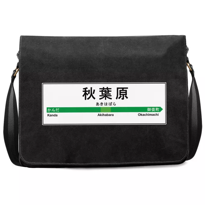 Sac à Bandoulière Premium Parodie Japon Gares Gare de Akihabara !