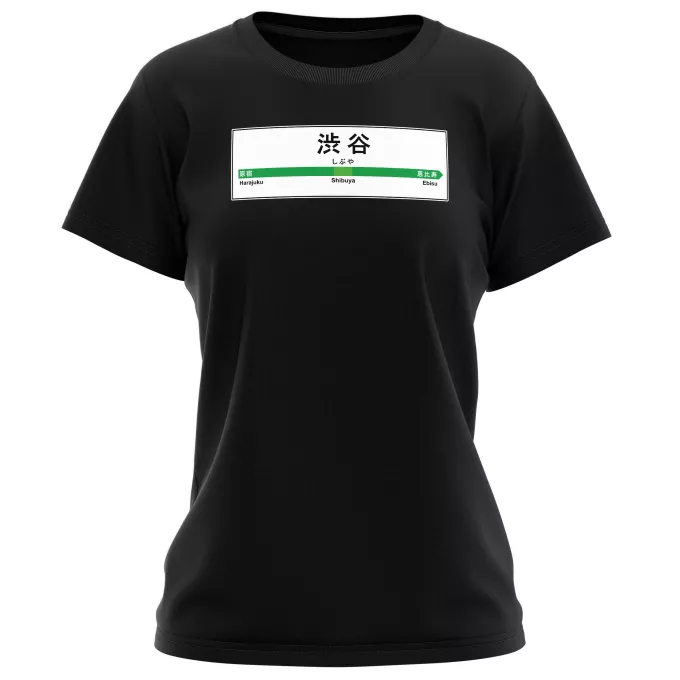 T-shirts Femmes Parodie Japon Gares Gare de Shibuya !