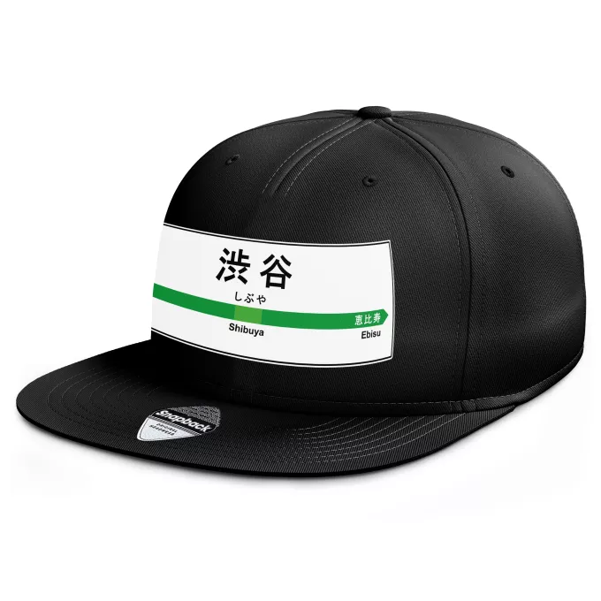 Casquette Rap Snapback Parodie Japon Gares Gare de Shibuya !