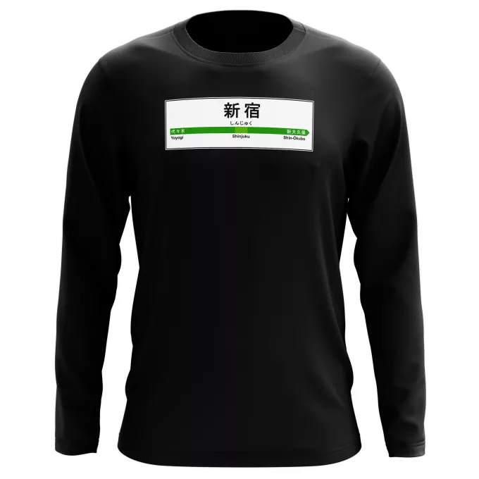 T-Shirts manches longues Parodie Japon Gares Gare de Shinjuku !