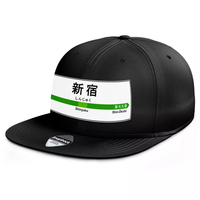 Casquette Rap Snapback Parodie Japon Gares Gare de Shinjuku !
