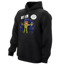 Sweat à capuche Death Mask « L'affaire D.S.Mask ( Il affichait le visage de ses victimes sur les murs de son temple...) » – Parodie Saint Seiya
