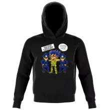 Sweat à capuche Enfant Death Mask « L'affaire D.S.Mask ( Il affichait le visage de ses victimes sur les murs de son temple...) » – Parodie Saint Seiya