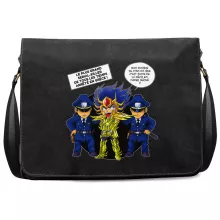 Sac à bandoulière Death Mask « L'affaire D.S.Mask ( Il affichait le visage de ses victimes sur les murs de son temple...) » – Parodie Saint Seiya