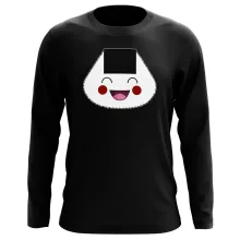 T-Shirt à manches longues « Onigiri-chan (Version content !) » – Parodie Japon Culture