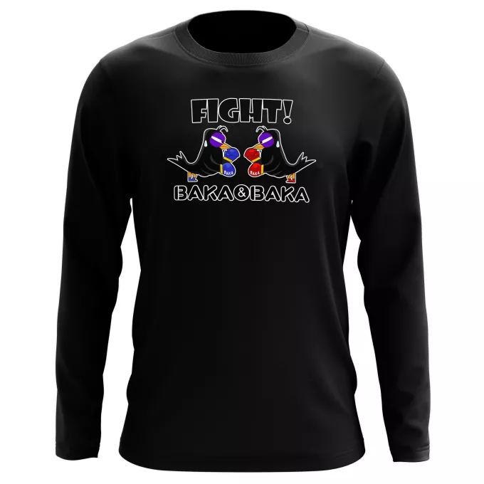 Langarm T-shirts Parodie auf Baka Baka Baka Baka Fight - Manga