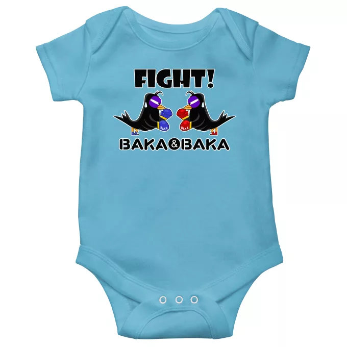 Body baby korta ärmar (pojkar) Parodi Baka Baka