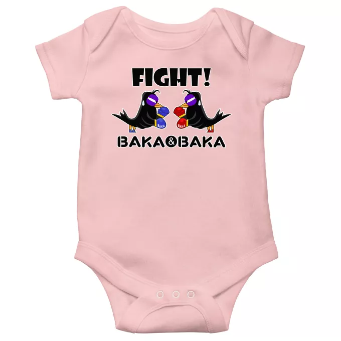 Korte mouwen Babyromper (meisje) Parodie Baka Baka