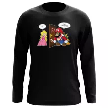 T-Shirt à manches longues Bowser « C'est l'plombier ! » – Parodie Super Mario