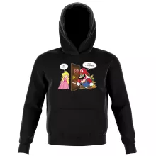 Sweat à capuche Enfant Bowser « C'est l'plombier ! » – Parodie Super Mario