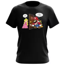 T-shirt Bowser « C'est l'plombier ! » – Parodie Super Mario