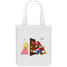 totebag Bowser « C'est l'plombier ! » – Parodie Super Mario