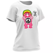 T-shirt Femme « Peace And Love Man - Reggae Version » – Parodie Bisounours