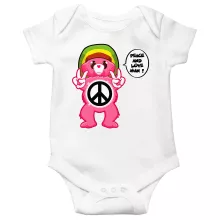 Body bébé « Peace And Love Man - Reggae Version » – Parodie Bisounours