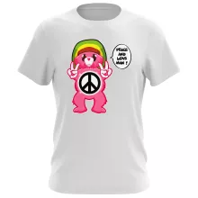 T-shirt « Peace And Love Man - Reggae Version » – Parodie Bisounours