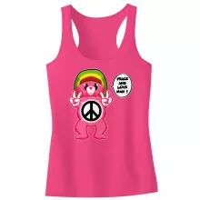 Débardeur Enfant Fille « Peace And Love Man - Reggae Version » – Parodie Bisounours