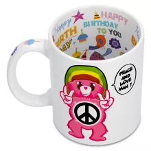 Mug « Peace And Love Man - Reggae Version » – Parodie Bisounours