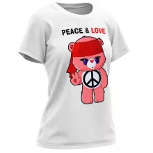 Camiseta Mujer “Peace and Love” – Parodia de Los Osos Amorosos