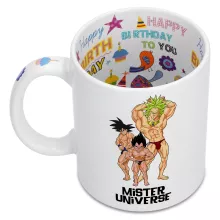Son-Goku Tasse “Son-Goku, Vegeta und Broly” – Parodie auf Dragon Ball Z