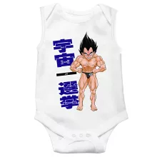 Vegeta Sleeveless Baby Bodysuit – Dragon Ball Z parody