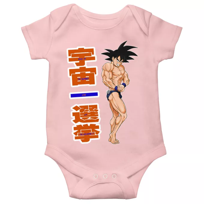 Korte mouwen Babyromper (meisje) Parodie Dragon Ball Z - DBZ Son Goku