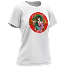 T-shirt Femme Japon « La Geisha et le Dragon (Ryumi) ! » – Parodie Japon Culture