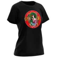 T-shirt Femme Japon « La Geisha et le Dragon (Ryumi) ! » – Parodie Japon Culture