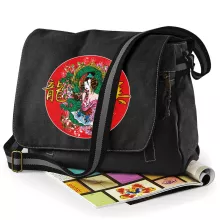 Sac à bandoulière Japon « La Geisha et le Dragon (Ryumi) ! » – Parodie Japon Culture