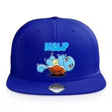Pokémon parodi Svart plattvisst kep (rappare kep) - Squirtle (Högklassig Keps - Tryckt i Frankrike - Ref : 359)
