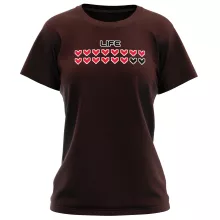 T-shirt Femme Pixel Design « Life » – Parodie Jeux Vidéo Pixel