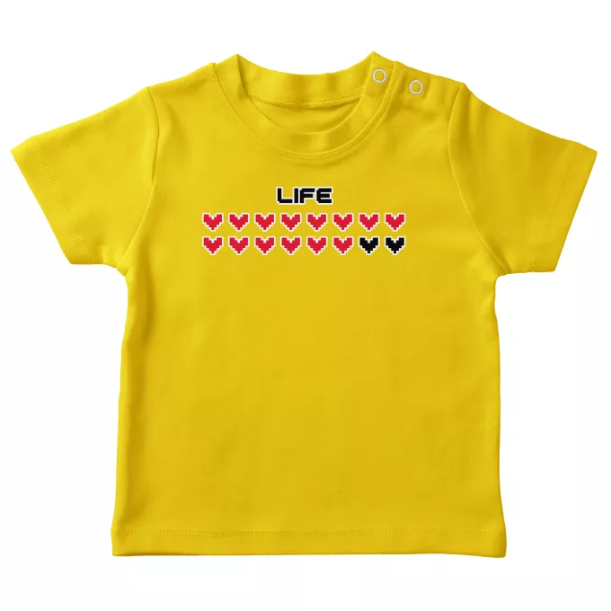 Camisetas bebé Parodia Videojuegos Pxel Life Pixel Design