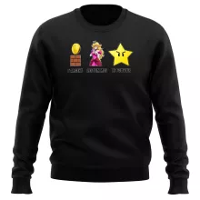 Pull Princesse Peach « Argent, Femmes et Pouvoir ! » – Parodie Super Mario