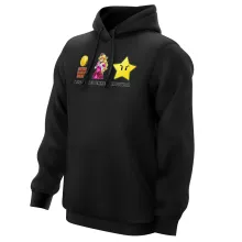 Sweat à capuche Princesse Peach « Argent, Femmes et Pouvoir ! » – Parodie Super Mario