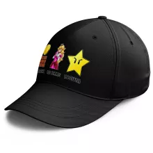 Casquette Princesse Peach « Argent, Femmes et Pouvoir ! » – Parodie Super Mario