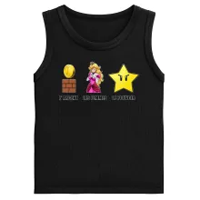 Débardeurs Enfants Princesse Peach « Argent, Femmes et Pouvoir ! » – Parodie Super Mario