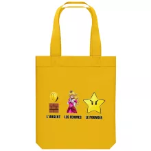 Sac Tote Bag en coton Bio Parodies Jeux Vidéo
